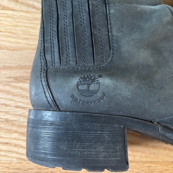 Timberland Men's Slip-On Comfort Black Ankle Boots - Picture 5 of 12